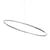 Ellisse Major LED Pendant metal gold / 135 x 70 cm - Upward lighting 2700K - Nemo