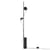 Stehleuchte Post metall schwarz / LED - 2 drehbare Magnet-Spots - Muuto