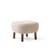 Pouf ATD1 tissu bois beige / Laine bouclée - &tradition