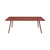 Table rectangulaire Luxembourg métal rouge / 207 x 100 cm - 8 à 10 personnes - Fermob