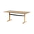 Table rectangulaire Post bois naturel / 190 x 95 cm - 8 places - TIPTOE