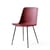 Chaise Rely HW6 plastique rouge / Plastique recyclé & pieds acier - &tradition