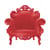 Fauteuil Magis Proust plastique rouge - Magis