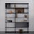Libreria Easy Irony metallo marrone nero rame / Con contenitori - L 178 x H 226 cm - Zeus