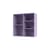 Ripple II Wall storage wood purple / Utensil case - W 69.6 x D 30 x H 69.6 cm / Corrugated Glass - MONTANA