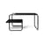 Table basse Level métal noir / 79 x 60 x H 40 cm - Ferm Living