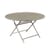 Klapptisch Caractère metall beige / Ø 128 cm / 7 Personen - Fermob