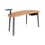 Nuage Desk wood blue / W 140 x D 60 cm - Fermob
