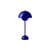 Lampe de table Flowerpot VP3 métal bleu / H 50 cm - By Verner Panton, 1968 - &tradition