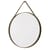 Miroir mural Strap n°2 / Ø 70 cm - Sangle en tissu - Hay