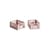 Lot de 2 paniers Colour Crate MINI plastique beige / 17 x 13 cm - Recyclé - Hay