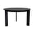 Tavolo rotondo Chisel 20 legno nero / Ø 127 cm - 3 piedi - Hay