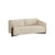Divano destro Timber tessuto beige / 3 posti - L 200 cm - KANN DESIGN