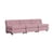 Sofa Amanta textil rosa / 3-Sitzer - L 238 cm / Neuauflage 1966, Mario Bellini - Hay