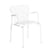 Fauteuil bridge empilable Week-end métal blanc / Aluminium - Petite Friture