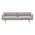 Sofa Outline textil grau / 3-Sitzer - L 220 cm - Muuto