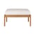 Pouf per esterno Jack Outdoor tessuto legno bianco / Teak & tessuto - 71 x 54 cm - Ethnicraft