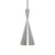 Sospensione Unbeaten Tall LED metallo argento / Ø 19 x H 36 cm - Tom Dixon