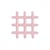 Dessous de plat Grid céramique rose / 19 x 19 cm - Grès - & klevering