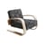Fauteuil rembourré 400 Tank tissu noir / Alvar Aalto, 1936 - ARTEK