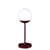 Lampada da esterno ricaricabile senza fili Mooon! LED metallo materiale plastico rosso / Sfera di plastica - H 41 cm - USB - Fermob
