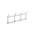Tape Small Wall coat rack metal grey / W 49.5 x H 22 cm - Hay