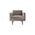 Fauteuil rembourré Wind tissu gris / Velours - BROSTE COPENHAGEN