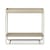 Jardinière sur pied Plant Box Two métal beige / Rangement - 2 niveaux  - L 80 x H 75 cm x Prof. 25 cm - Ferm Living