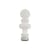Lampe à poser RE verre blanc / LED - Réédition Bobo Piccoli, 1968 / Ø 34 x H 89 cm - Fontana Arte