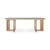 Trestle Oval table stone grey / 240 x 110 cm - Recycle concrete & Teak - Ethnicraft