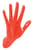 Patère Hand Job - WAVE plastique orange / Résine - fait main - Thelermont Hupton