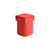 Table d'appoint Landmark céramique rouge / Fait main - 32 x 32 x H 44 cm - NINE