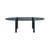 Table ovale X-T verre gris / 240 x 110 cm - Fait main en Italie - Glas Italia