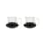 Tazza da tè Bump vetro nero / Set di 2 - Vetro soffiato - Tom Dixon