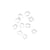  Accessory plastic material transparent / 10 Transparent clips for Luminous garland Flex Tube - STUDIO ABOUT