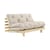 Canapé convertible Roots / L 140 cm - 3 positions beige / Structure pin clair - KARUP DESIGN