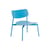 Fromme Low armchair metal blue / Aluminium - Petite Friture
