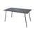 Table rectangulaire Monceau métal gris noir / 146 x 80 cm - 6 personnes - Fermob