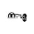 Applique Signal SI300 métal chromé / Design 1950 - Orientable + interrupteur intégré - Jieldé