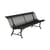 Bank mit Rückenlehne Louisiane metall schwarz / L 200 cm - Metall - Fermob