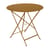 Tavolo pieghevole Bistro metallo giallo /Ø 77 cm - 3/4 persone - Trou pour parasol - Fermob