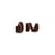 Klump Hook ceramic brown / Set of 2 - Petite Friture