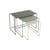 Oulala Nested tables metal multicoloured / Set of 3 - 55 x 30 x H 40 cm - Fermob