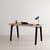 New Modern Desk wood black / 150 x 70 cm - Eco-certified oak - TIPTOE