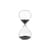 Sablier Ball Medium verre noir transparent / 90 min - H 30 cm - POLSPOTTEN