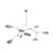 Sospensione Stingray Grande metallo argento / 177 x 142 cm - 101 COPENHAGEN