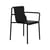 Fauteuil de repas empilable Panorama métal noir / Avec accoudoirs - TIPTOE