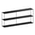 Scaffale Slim Irony metallo nero / Consol - L 180 x H 64 cm - Zeus