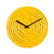 Minos Wall clock ceramic yellow / Ceramic - Ø 42 cm - raawii