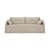 Canapé 2 places Weave tissu blanc / L 200 cm - Ethnicraft